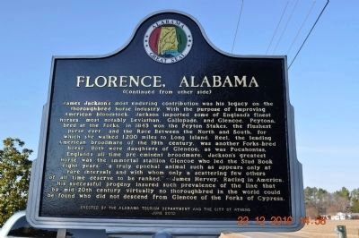 Florence, Alabama Marker - Side B image. Click for full size.
