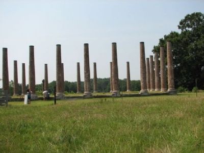 Columns of the Forks of Cypress image. Click for full size.