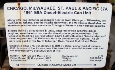 Milwaukee Road 37A Marker image. Click for full size.