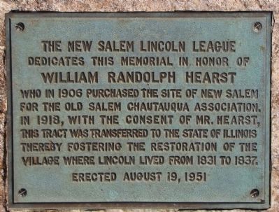 The New Salem Lincoln League Marker image. Click for full size.