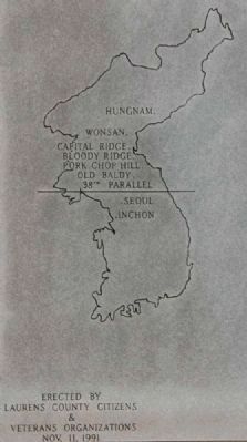 Map of Korea on Reverse image. Click for full size.