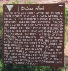 Wilson Arch Marker image. Click for full size.