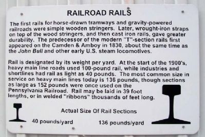 Railroad Rails Marker image. Click for full size.