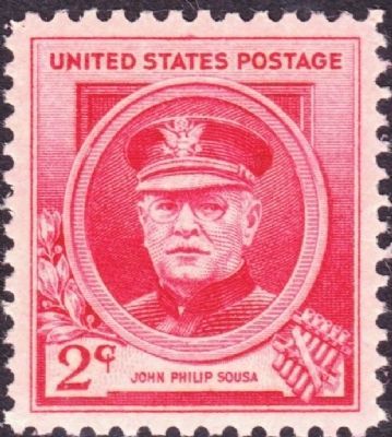 John Philip Sousa - memorial postage stamp, 1940 image. Click for full size.