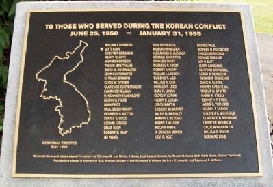 East Cocalico Township Korean War Memorial image. Click for full size.