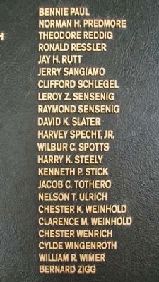 East Cocalico Twp Korean War Memorial Honor Roll image. Click for full size.