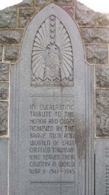 East Cocalico Township World War II Memorial. Click for full size. East Cocalico Township World War II Memorial image. Click for full size.