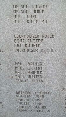 East Cocalico Twp World War II Memorial Honor Roll. Click for full size. East Cocalico Twp World War II Memorial Honor Roll image. Click for full size.