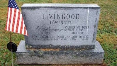 Livingood (Lwengut) Family Marker (back) image. Click for full size.