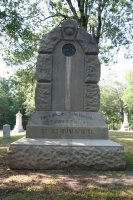 82nd Indiana Infantry Marker image. Click for full size.