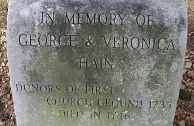 George Hain Grave Marker (replacement). Click for full size. George Hain Grave Marker (replacement) image. Click for full size.