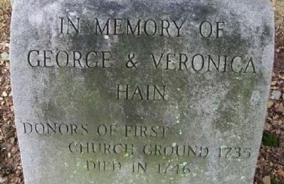 George Hain Grave Marker (replacement) image. Click for full size.