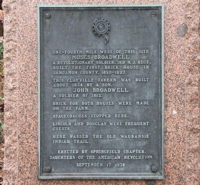 Clayville Tavern Marker. Click for full size. Clayville Tavern Marker image. Click for full size.