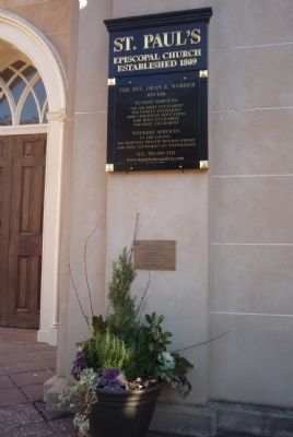 Saint Paul's Episcopal Church Marker. Click for full size. Saint Paul's Episcopal Church Marker image. Click for full size.