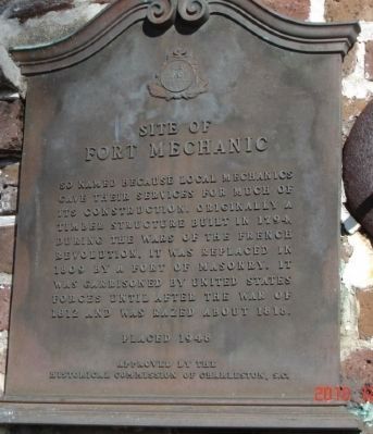 Site of Fort Mechanic Marker image. Click for full size.