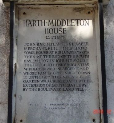 Harth-Middleton House Marker. Click for full size. Harth-Middleton House Marker image. Click for full size.