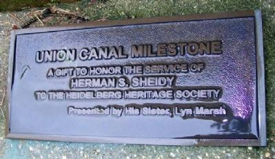 Union Canal Milestone Marker image. Click for full size.