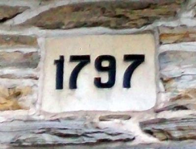 Lerch Tavern Date Stone image. Click for full size.