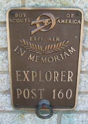 Explorer Post 160 Marker on Burholme Memorial. Click for full size. Explorer Post 160 Marker on Burholme Memorial image. Click for full size.