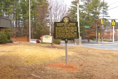 McPherson's Troops March to Decatur Marker image. Click for full size.