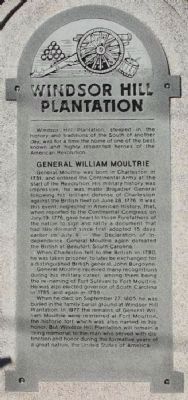 Windsor Hill Plantation Marker image. Click for full size.