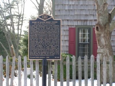 Home of Major Henry Fisher Marker image. Click for full size.