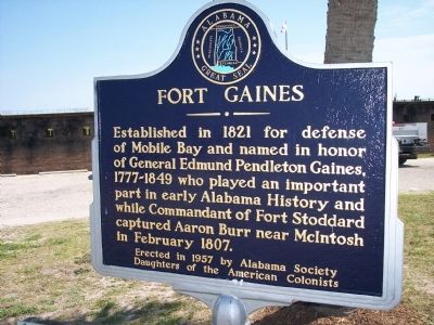 Fort Gaines Marker image. Click for full size.