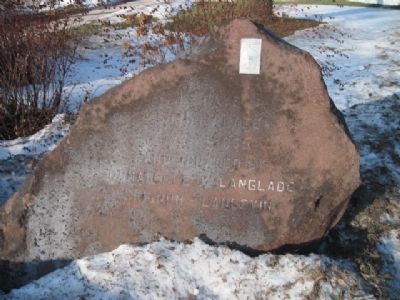 La Baye burial place marker. Click for full size. La Baye burial place marker image. Click for full size.
