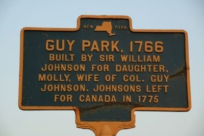 Guy Park, 1766 Marker. Click for full size. Guy Park, 1766 Marker image. Click for full size.