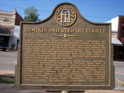 Lumpkin and Stewart County Marker image. Click for full size.