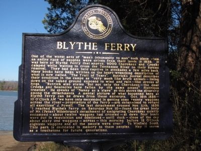 Blythe Ferry Marker image. Click for full size.