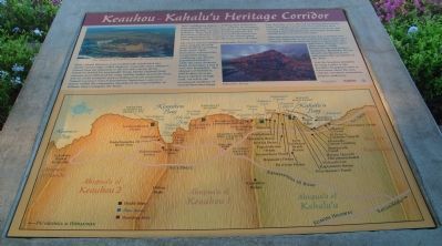 Keauhou - Kahalu'u Heritage Corridor Marker image. Click for full size.