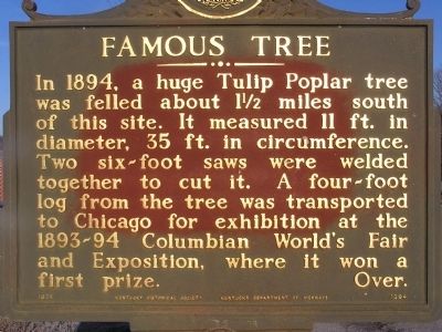 Famous Tree Marker (original version) image. Click for full size.