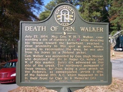 Death of Gen. Walker Marker image. Click for full size.