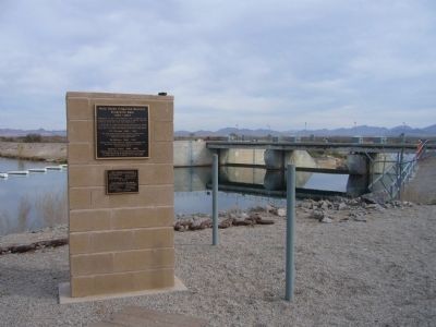 Palo Verde Irrigation District Diversion Dam Marker. Click for full size. Palo Verde Irrigation District Diversion Dam Marker image. Click for full size.