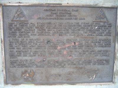 Coxcomb Divisional Camp Marker image. Click for full size.