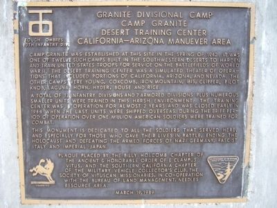 Granite Divisional Camp Marker image. Click for full size.