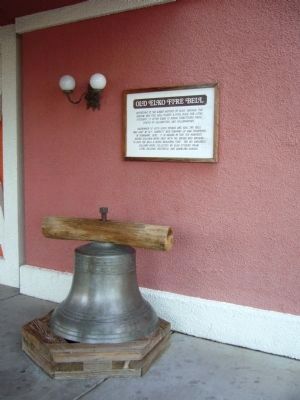 Old Elko Fire Bell and Marker image. Click for full size.