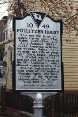 Pollitzer House Marker image. Click for full size.