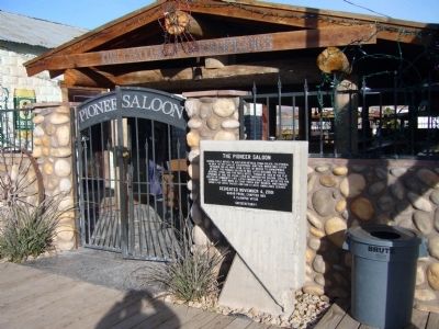 The Pioneer Saloon Marker. Click for full size. The Pioneer Saloon Marker image. Click for full size.
