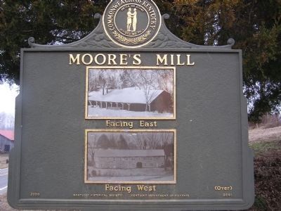 Moore's Mill Marker (reverse). Click for full size. Moore's Mill Marker (reverse) image. Click for full size.