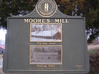 Moore's Mill Marker (reverse) image. Click for full size.