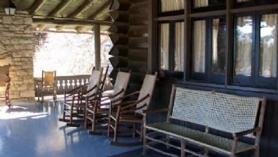 El Tovar Hotel Porch image. Click for full size.