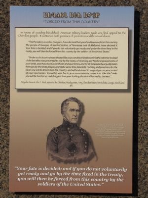 "Forced from this country" Marker. Click for full size. "Forced from this country" Marker image. Click for full size.