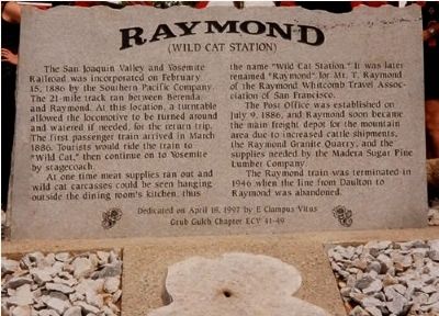 Raymond Marker image. Click for full size.