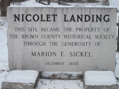 Nicolet Landing Marker image. Click for full size.