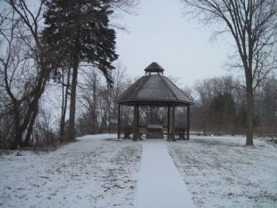 Shelter containing second marker. Click for full size. Shelter containing second marker image. Click for full size.