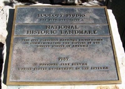 Lookout Studio National Historic Landmark Marker image. Click for full size.