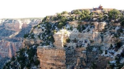View of El Tovar from Lookout Studio image. Click for full size.
