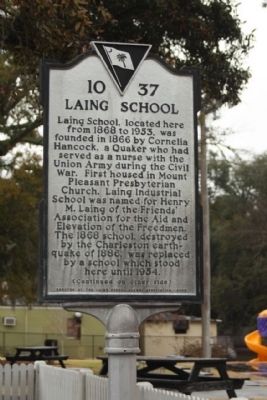Laing School Marker image. Click for full size.